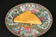 Chinese Rose Medallion exportware with grilled cheese