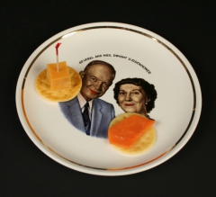 Eisenhower Ebrink commemorative plate with appetizers
