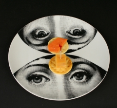 Piero Fornasetti designed Lina plate with appetizers