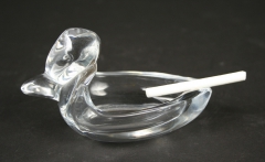 Duncan Miller Pall Mall series duck ashtray with candy cigarette