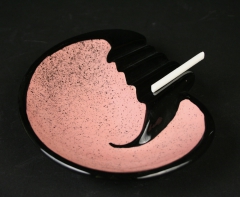 MCM ashtray, 1955, with candy cigarette