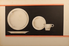 L2021.17 Viktor Schreckengost design rendering plate cup saucer