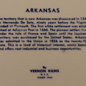 Arkansas state plate back issued 1943