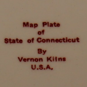 Connecticut state plate back