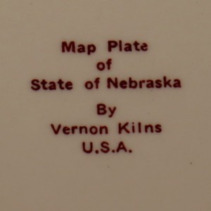 Nebraska state plate back