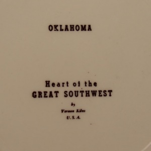 Oklahoma state plate back