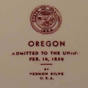 Oregon state plate back
