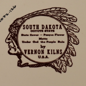 South Dakota state plate back