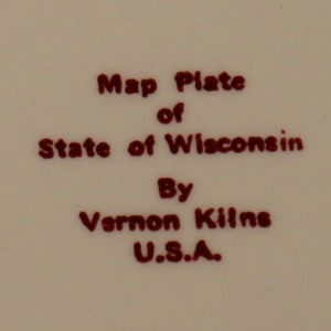 Wisconsin state plate back