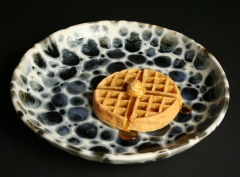 Debbie Thompson  platter with waffle