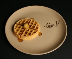 Tepco Lazy V restaurant ware platter with waffle