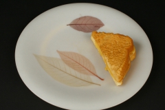 Russel Wright Ming Lace melamine with grilled cheese