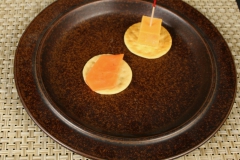 Arabia Ruska Ulla Procope dinner plate with appetizers