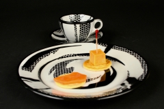 Roy Lichtenstein with appetizers 1966 Jackson China