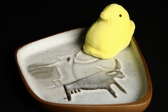 David Gil Bennington Pottery with plush Peep