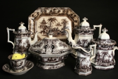 2017.82 English, J. Meir and Son, Tunstall, England ironstone, ca. 1838 with peep