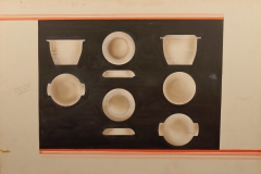 L2021.16 Viktor Schreckengost design rendering refrigerator ware containers