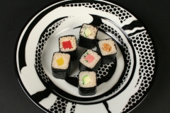 Roy Lichtenstein pop art Jackson China with sushi