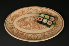 Tepco Donner Party meat platter with sushi 2017.222